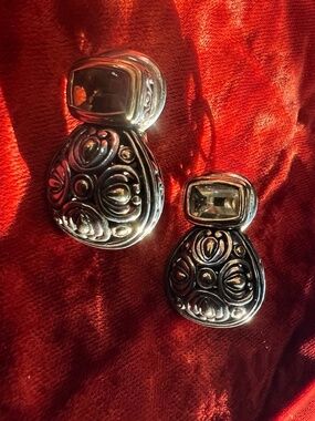 John Hardy Batu 925, 18K, & Peridot Earrings